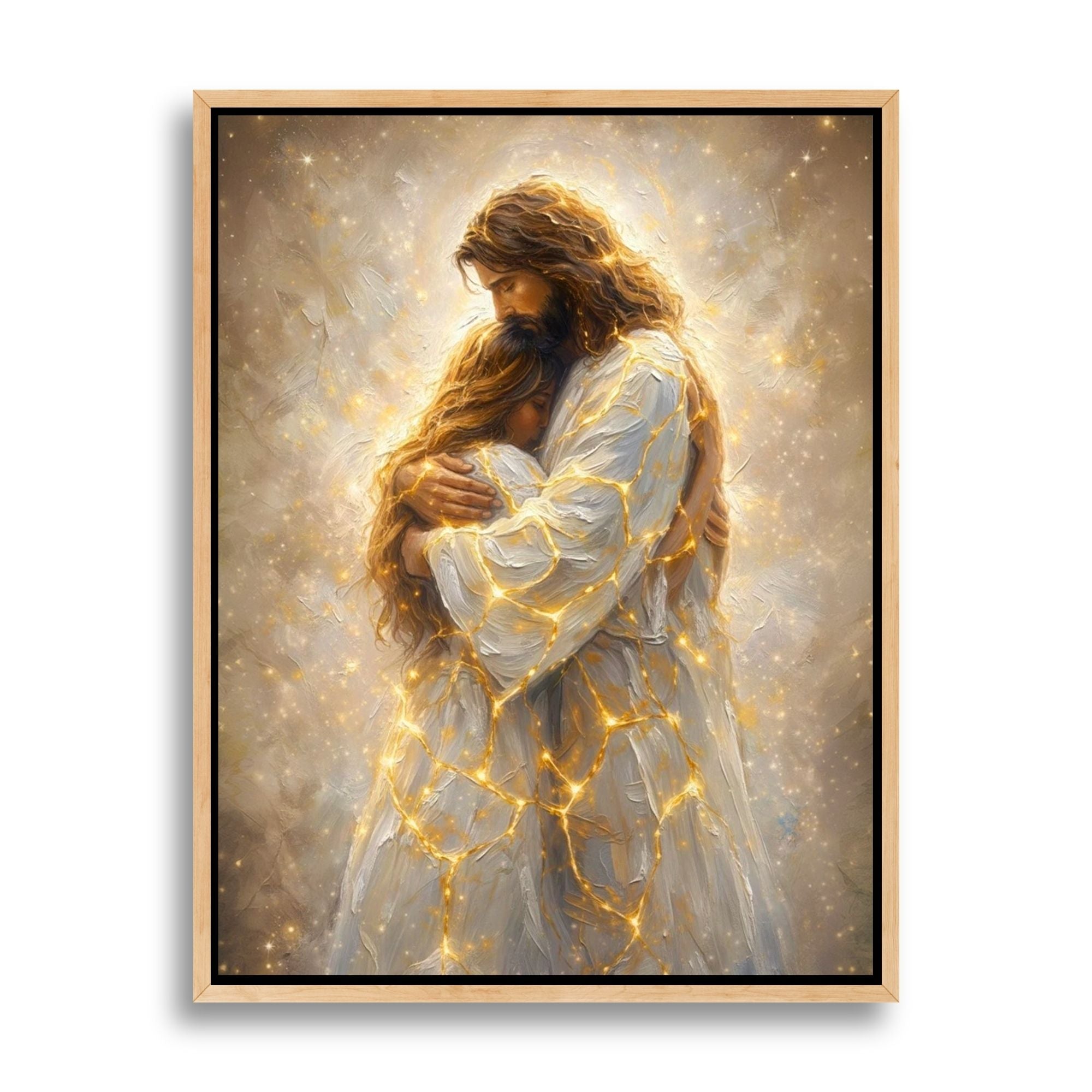 Jesus Hugging a Woman VI - Canvas