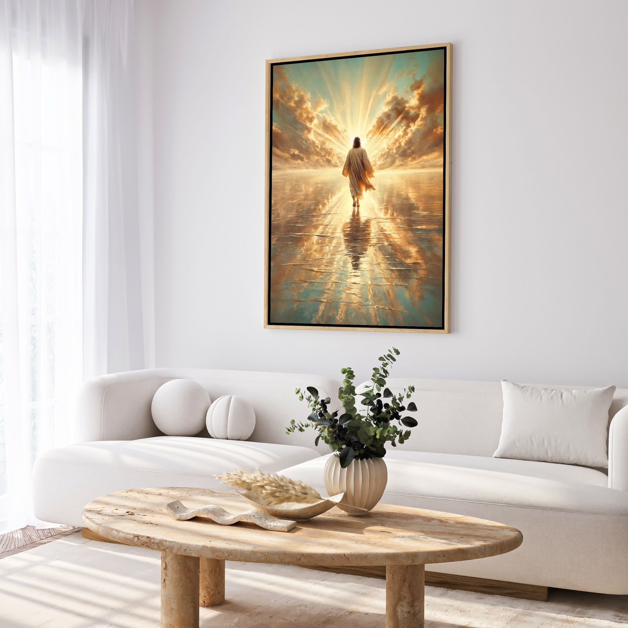 Jesus Walking on Water VII - Canvas