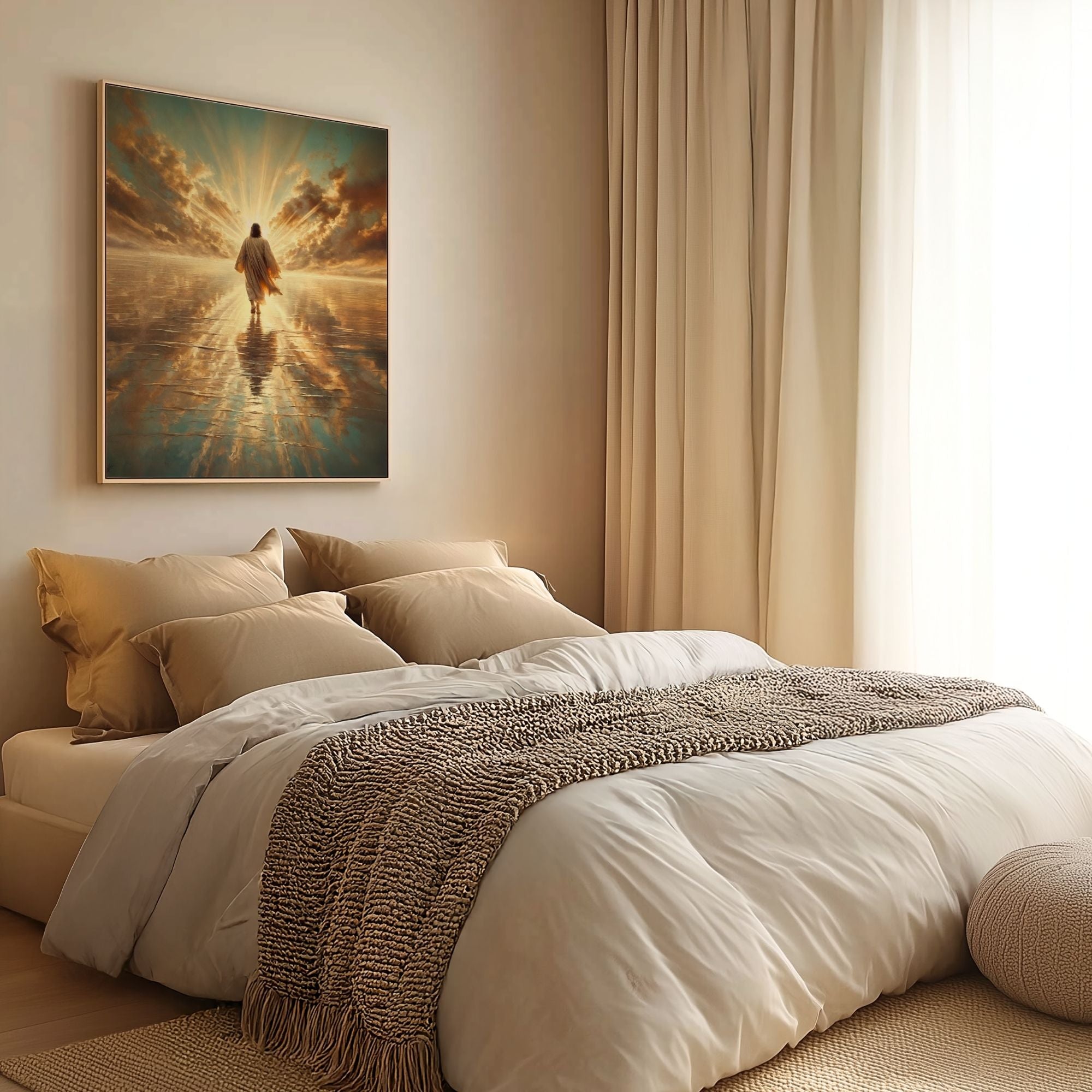 Jesus Walking on Water VII - Canvas