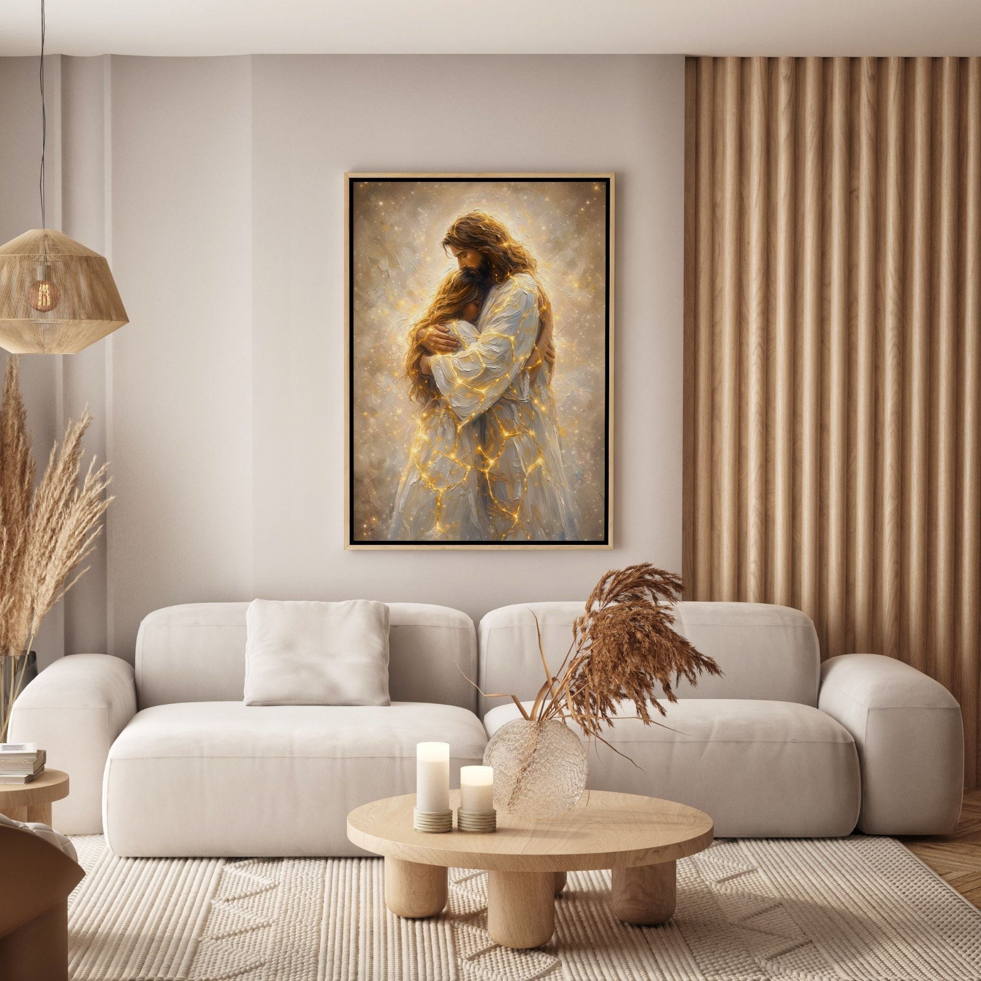 Jesus Hugging a Woman VI - Canvas