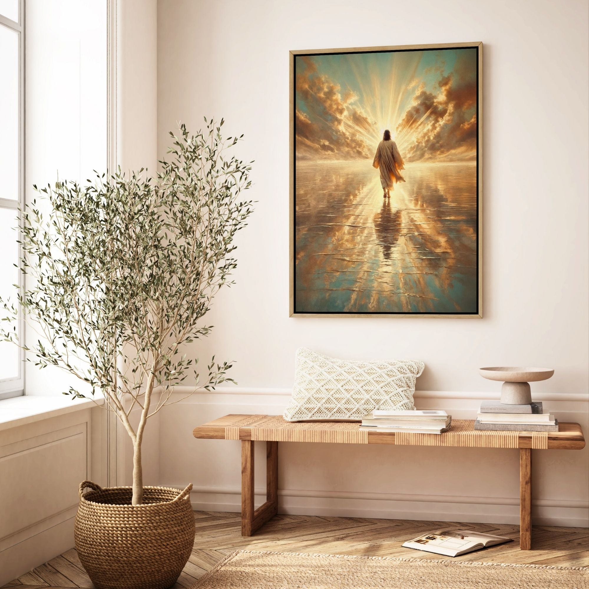 Jesus Walking on Water VII - Canvas