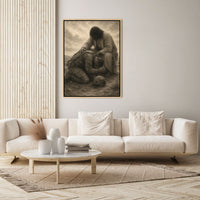 Jesus Praying Over Soldier - Canvas