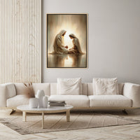 Kneeling With Jesus - Canvas