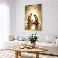 Kneeling With Jesus - Canvas