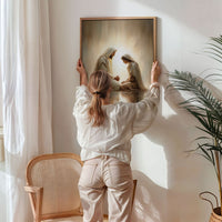 Kneeling With Jesus - Canvas