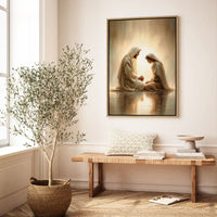 Kneeling With Jesus - Canvas