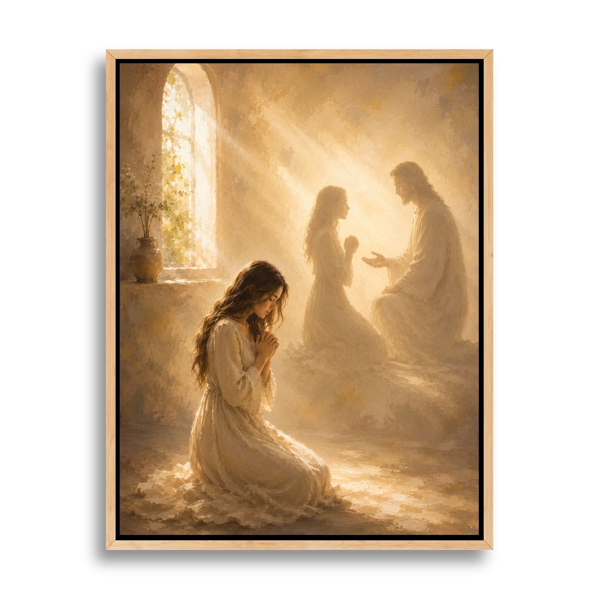 Jesus Prays With You III - Canvas