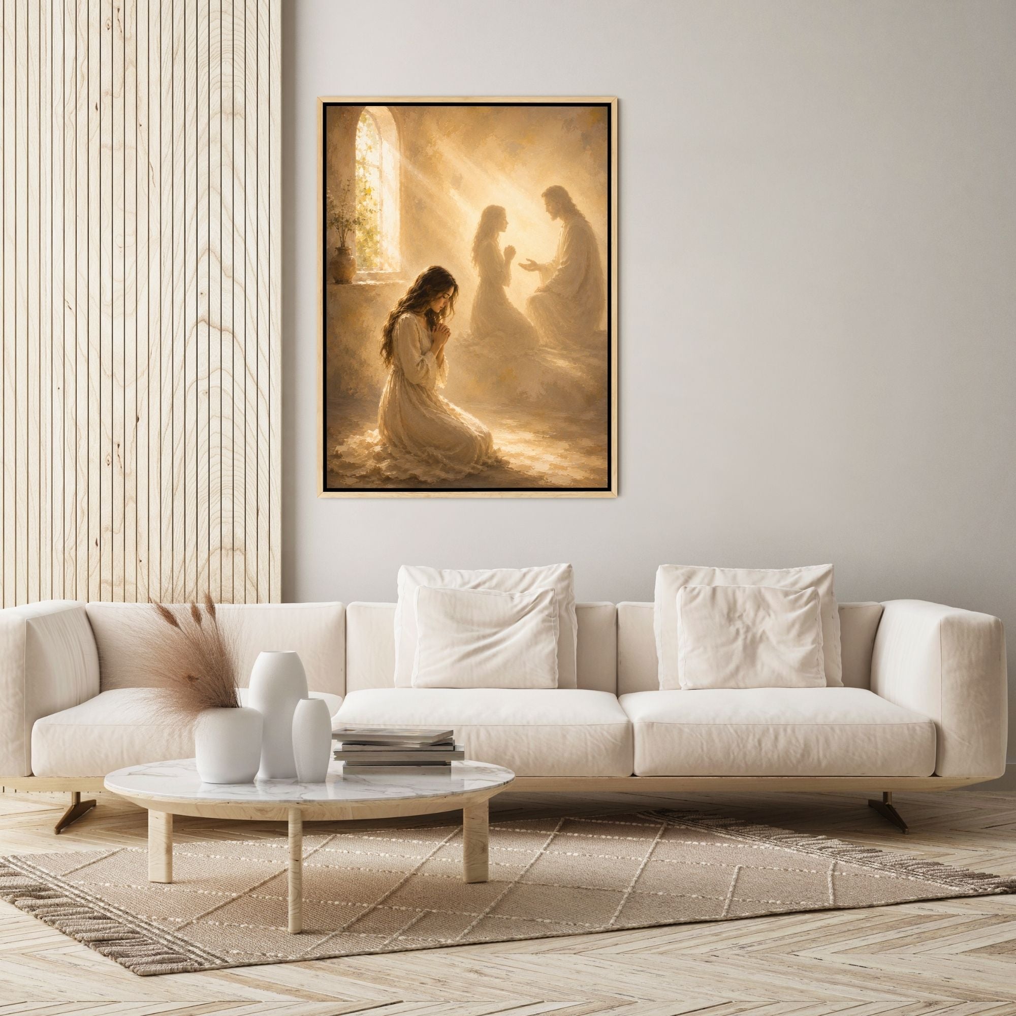 Jesus Prays With You III - Canvas