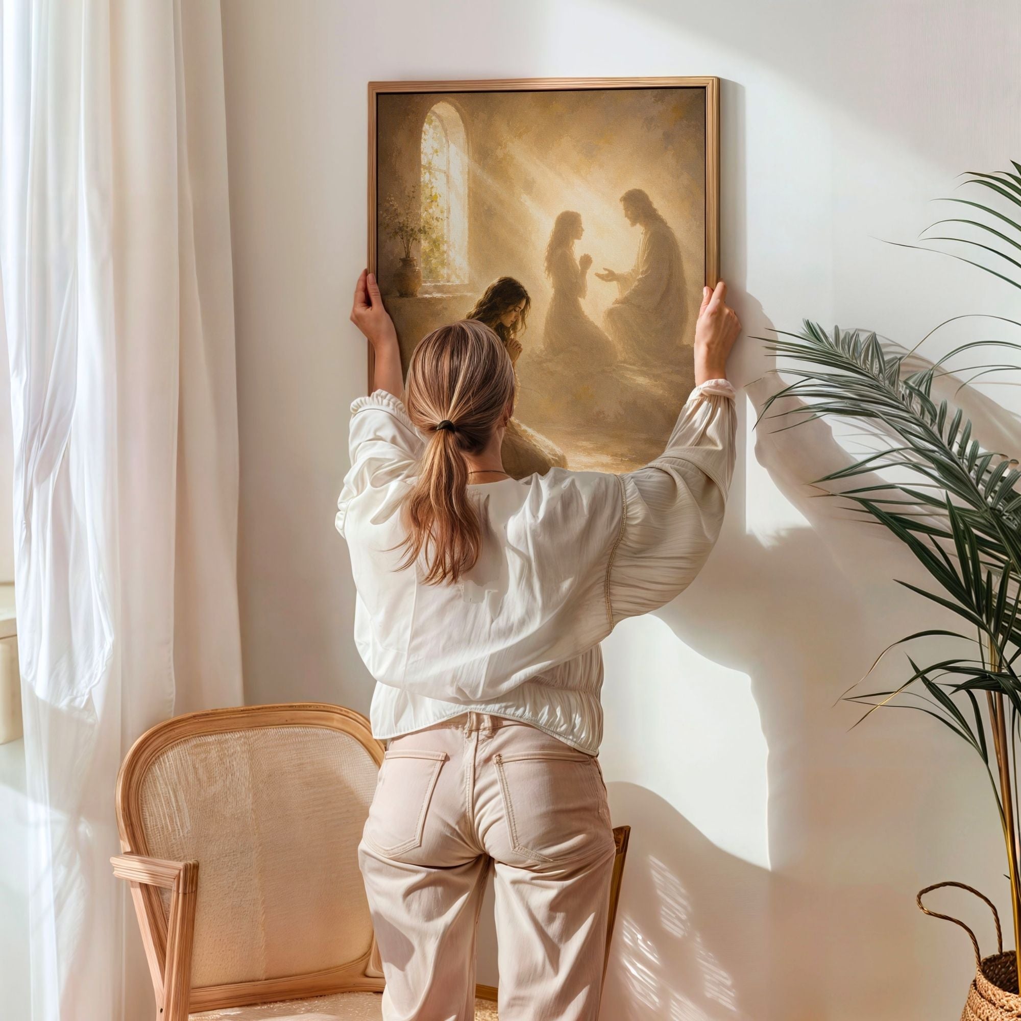Jesus Prays With You III - Canvas