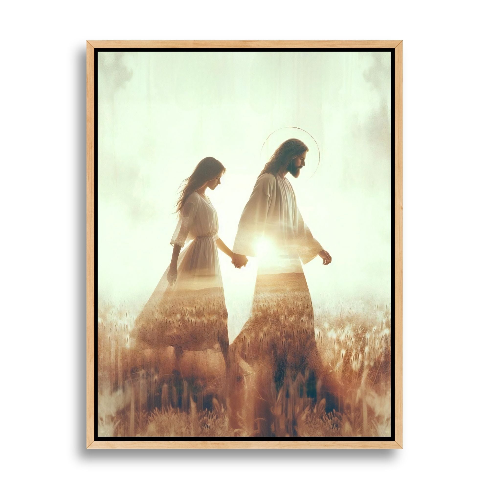 Hand in Hand with Jesus - Canvas