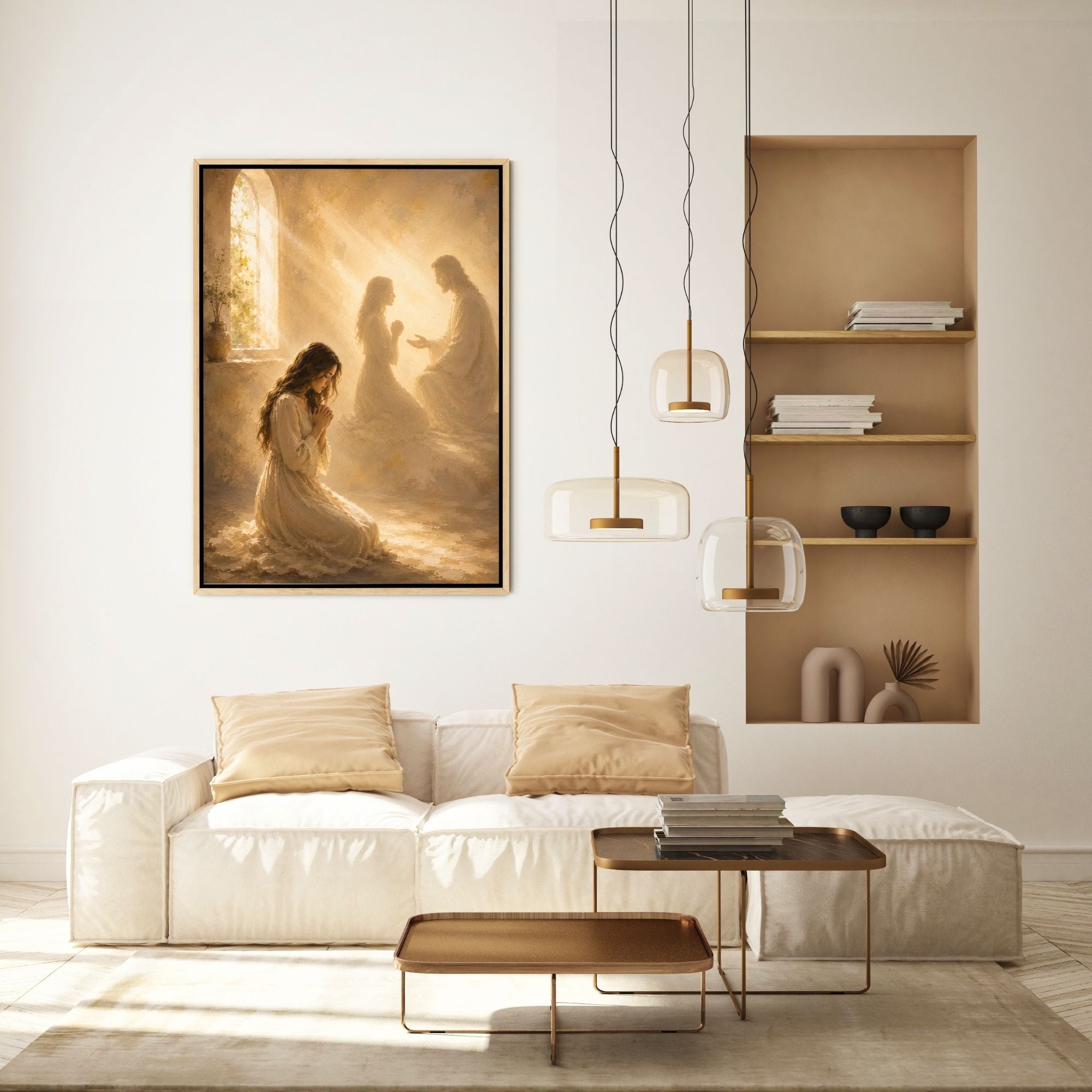 Jesus Prays With You III - Canvas