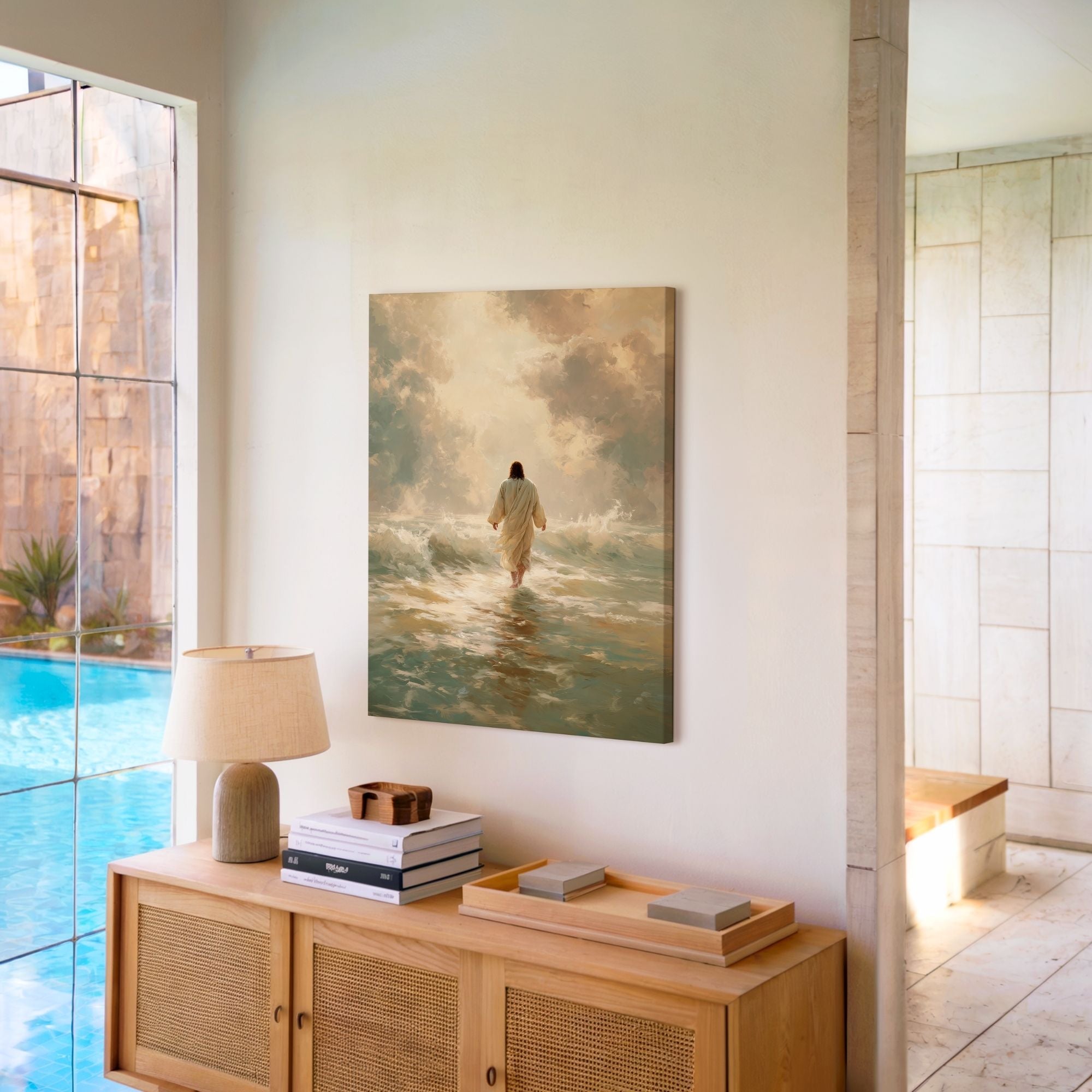 Jesus Walking on Water X - Canvas
