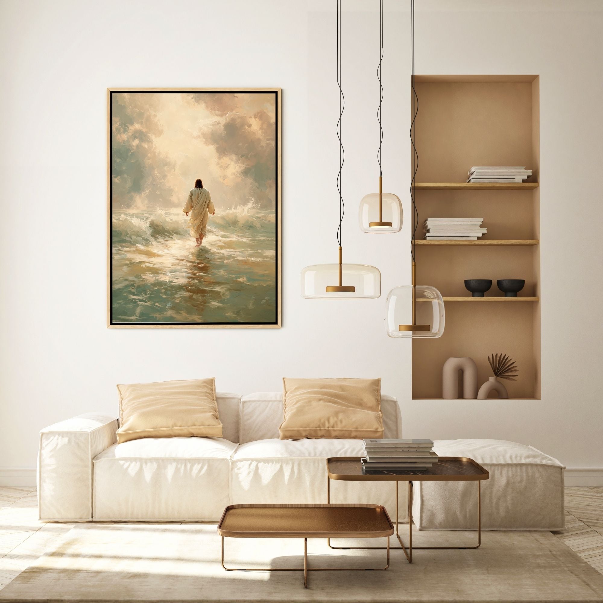 Jesus Walking on Water X - Canvas