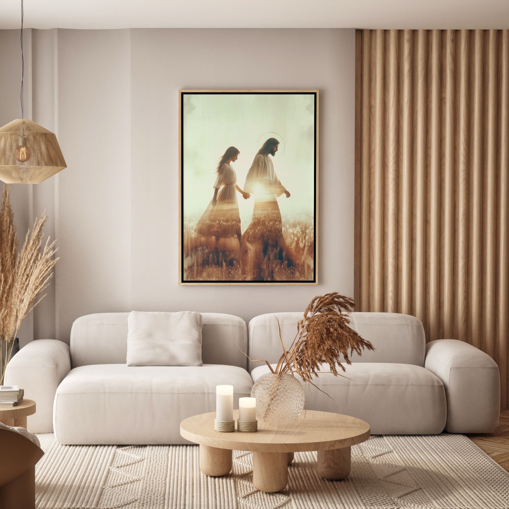 Hand in Hand with Jesus - Canvas