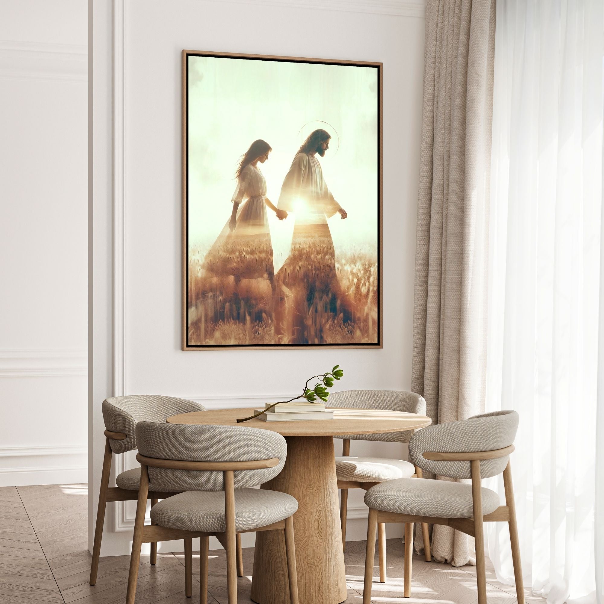 Hand in Hand with Jesus - Canvas