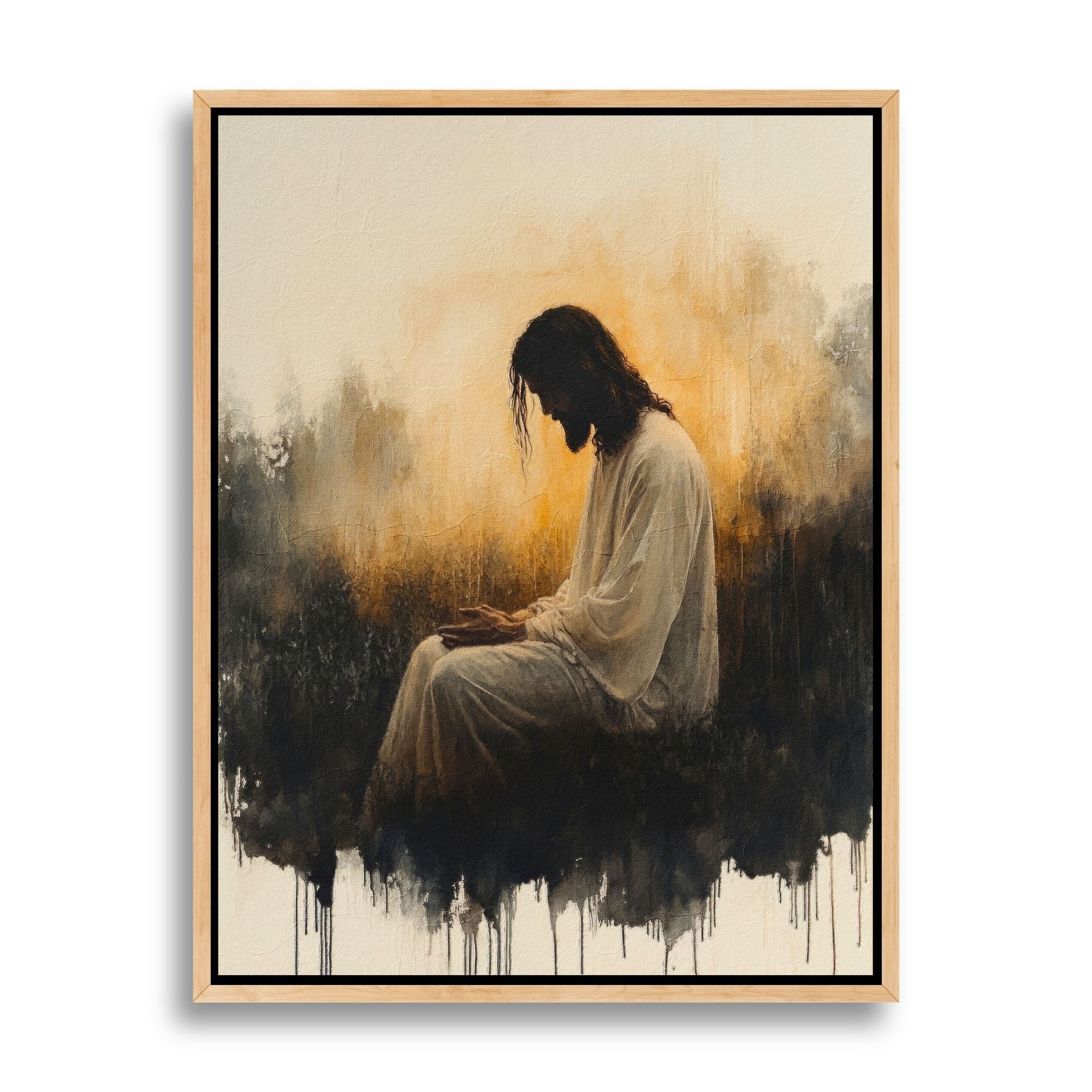 Jesus in the Garden of Gethsemane III - Canvas