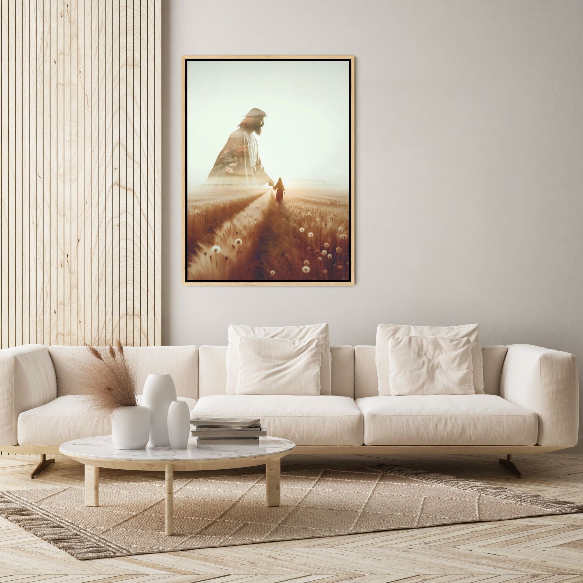 He Walks Beside Me - Canvas