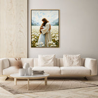 Jesus Hugging a Woman - Canvas