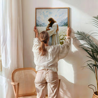Jesus Hugging a Woman - Canvas