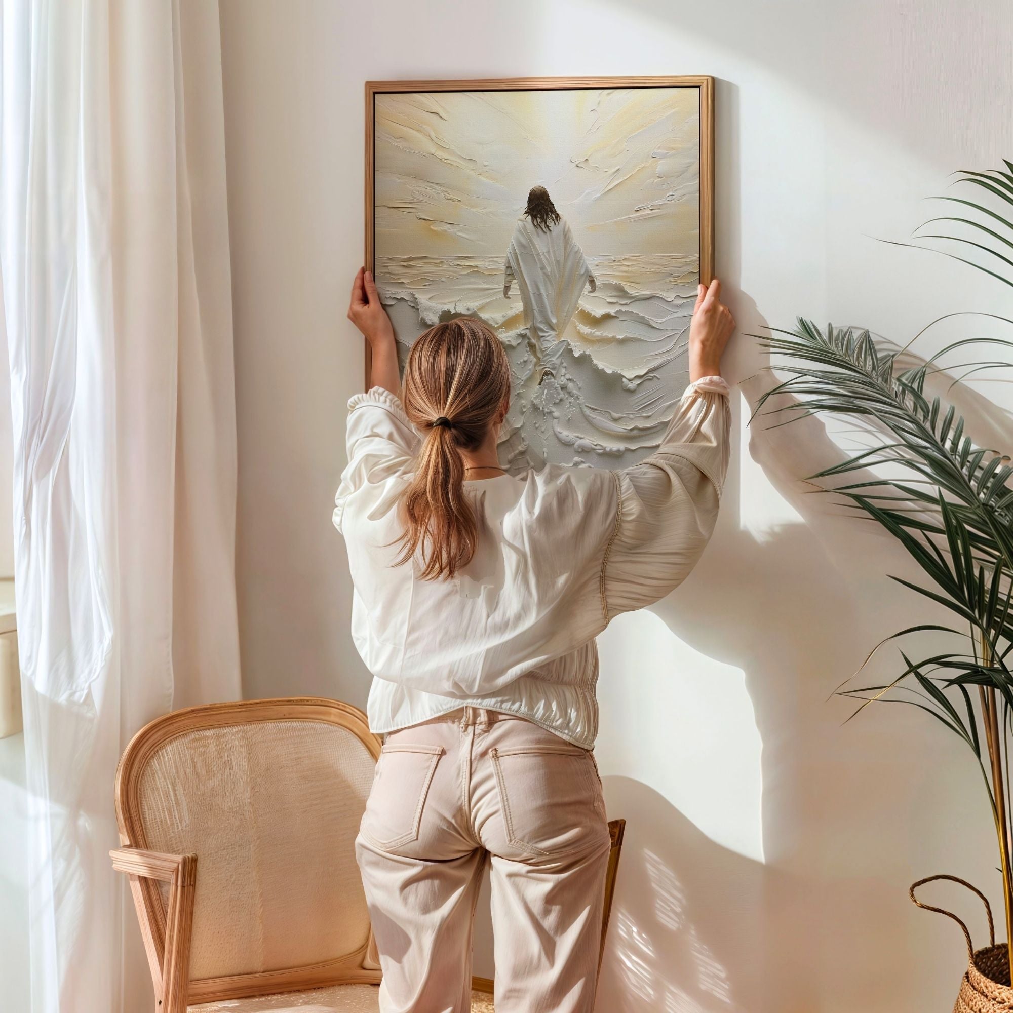 Jesus Walking on Water I - Canvas