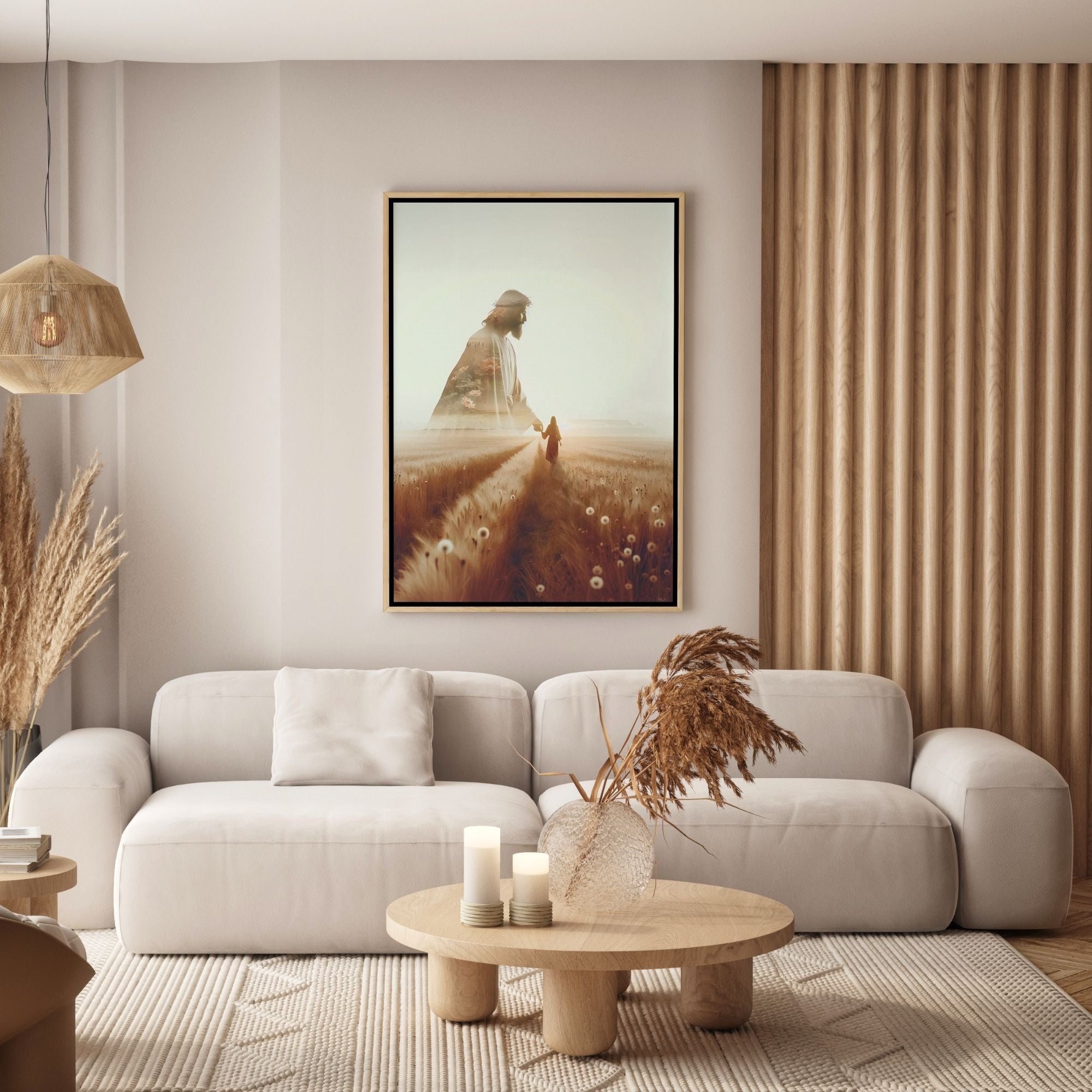 He Walks Beside Me - Canvas