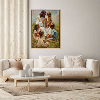 Jesus Playing with Children - Canvas