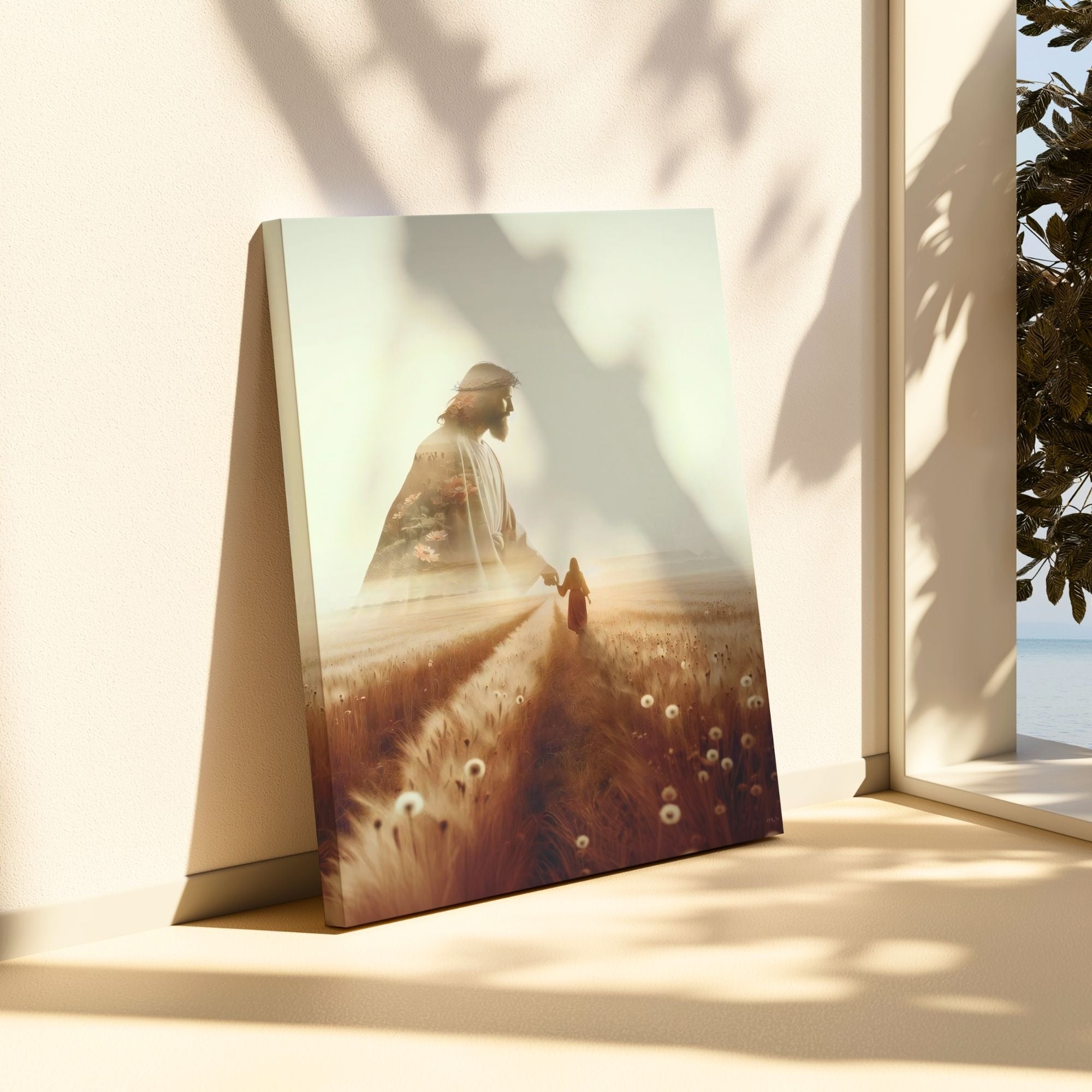He Walks Beside Me - Canvas