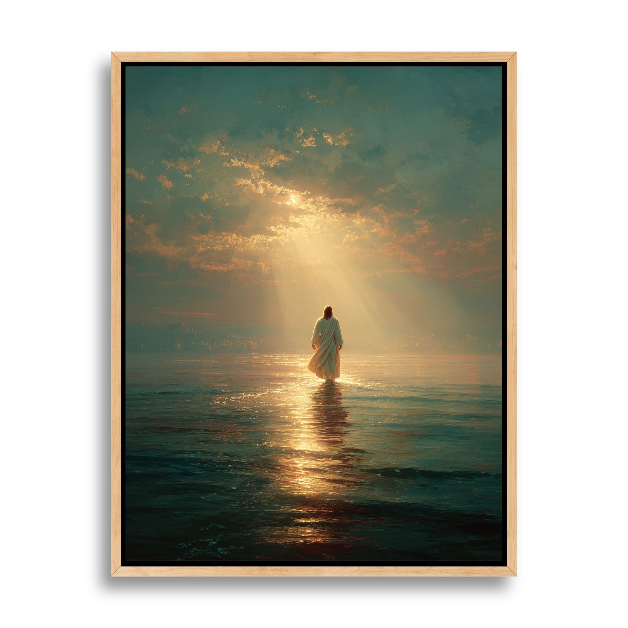Jesus Walking on Water VII - Canvas