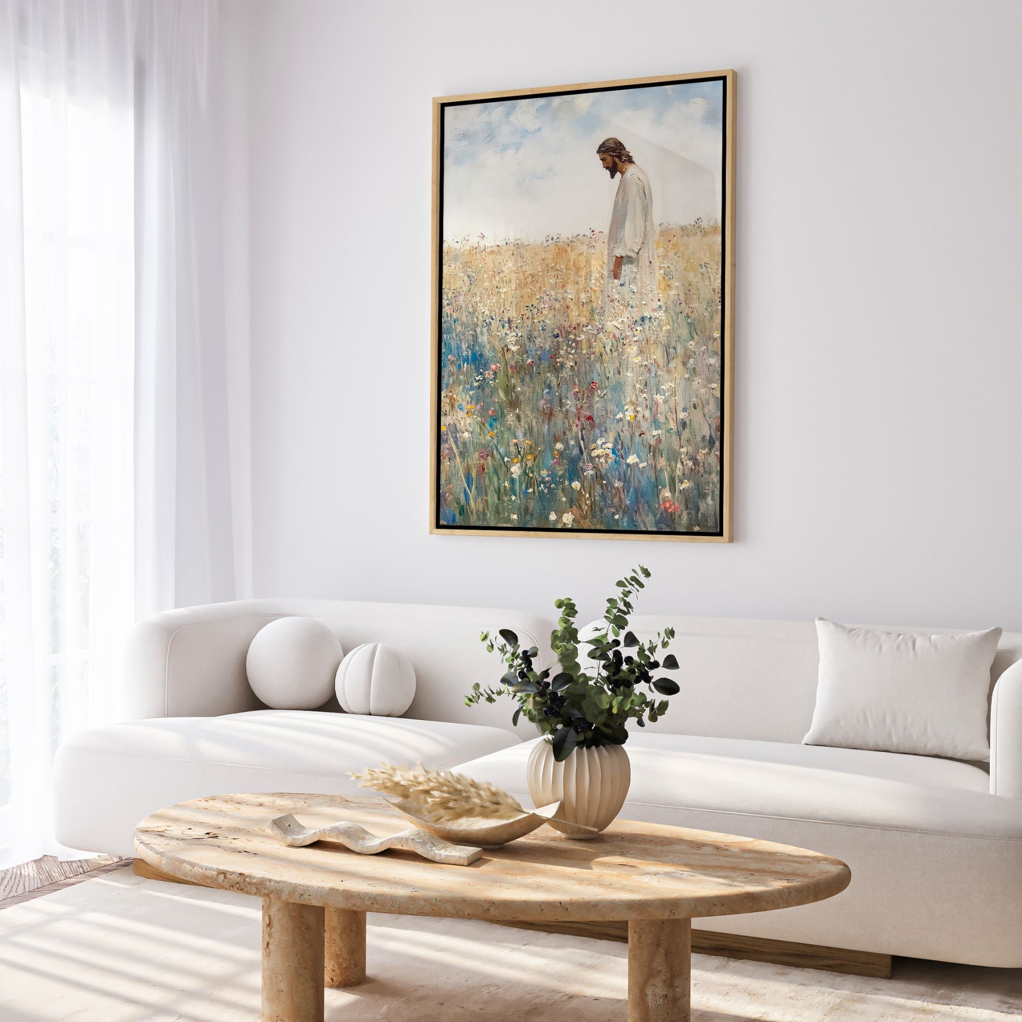 Jesus Leaves The 99 - Canvas