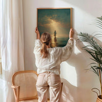 Jesus Walking on Water VII - Canvas