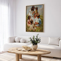 Jesus Playing with Children - Canvas