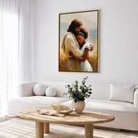 Jesus Hugging a Woman III - Canvas
