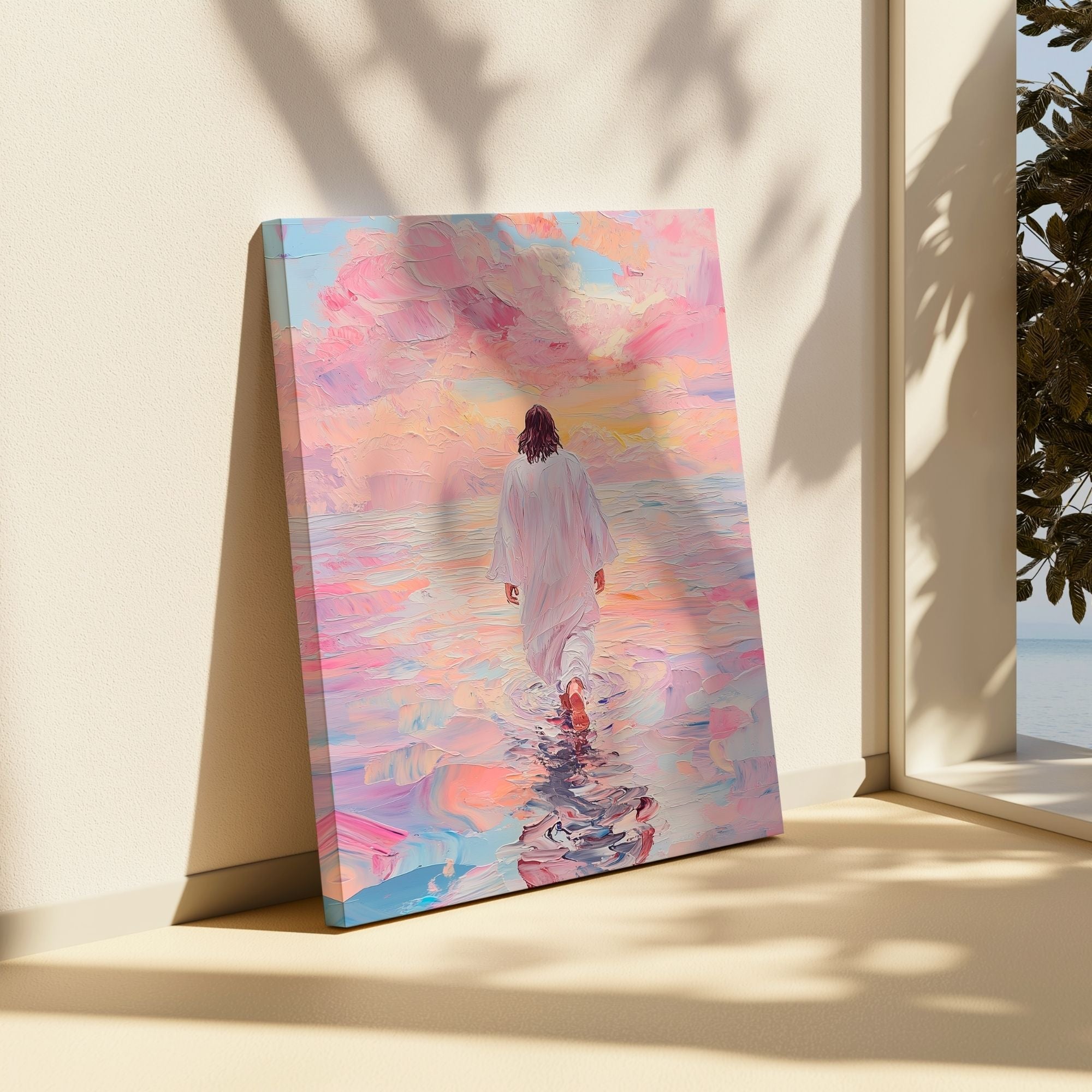 Jesus Walking on Water VI - Canvas