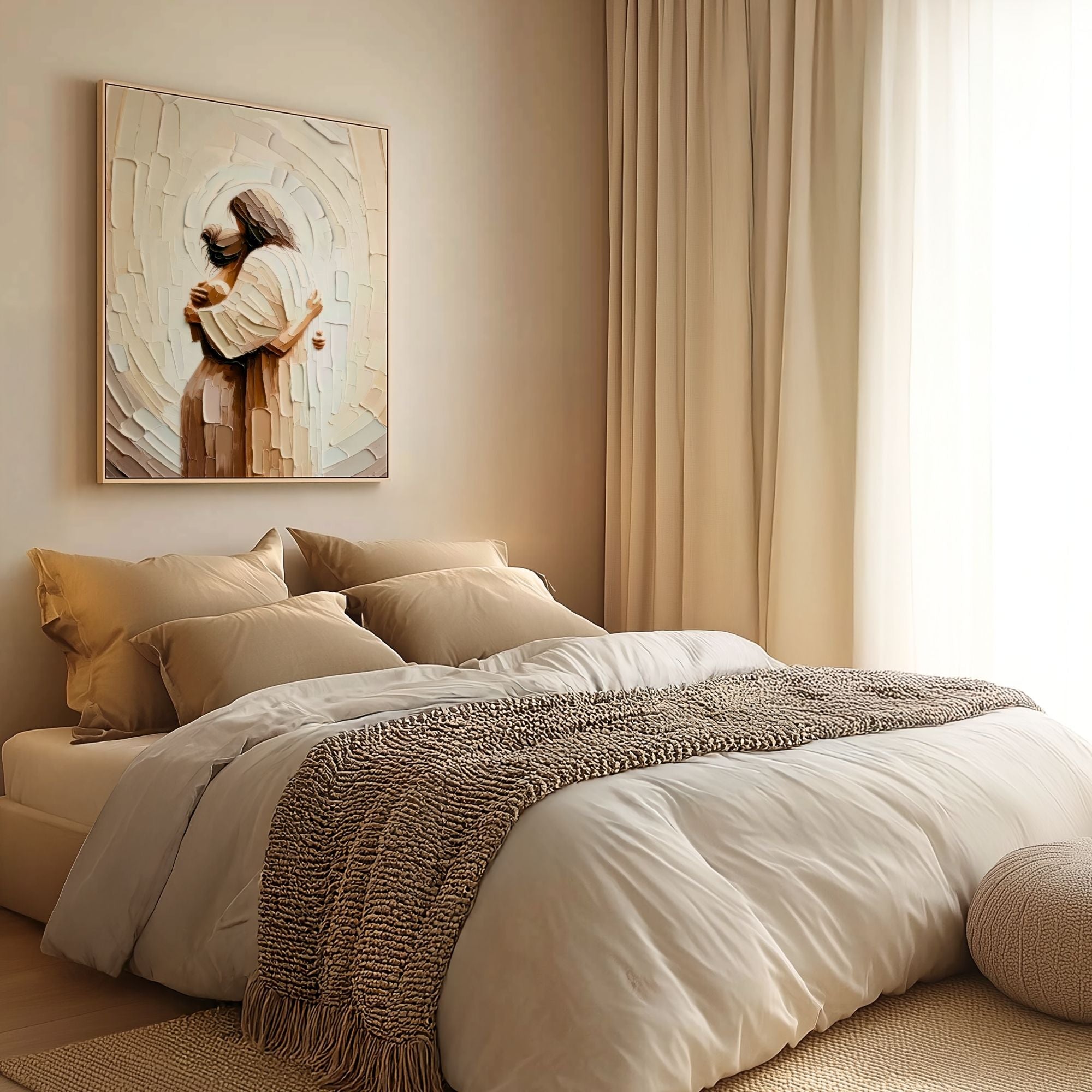 Jesus Hugging a Woman V - Canvas