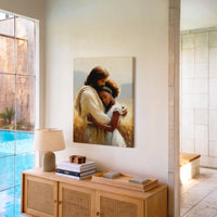 Jesus Hugging a Woman III - Canvas