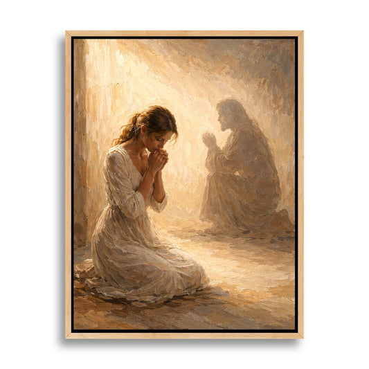 Jesus Prays With You - Canvas