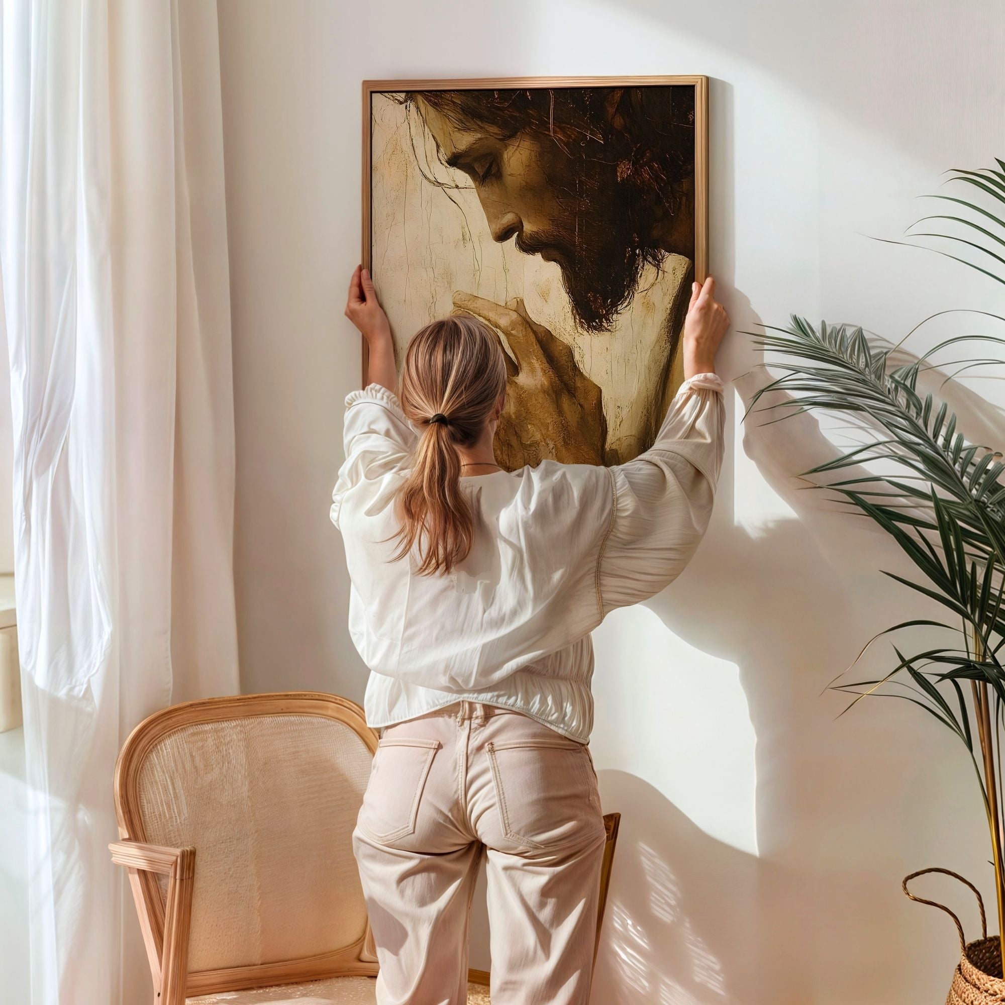 The Face of Jesus V - Canvas