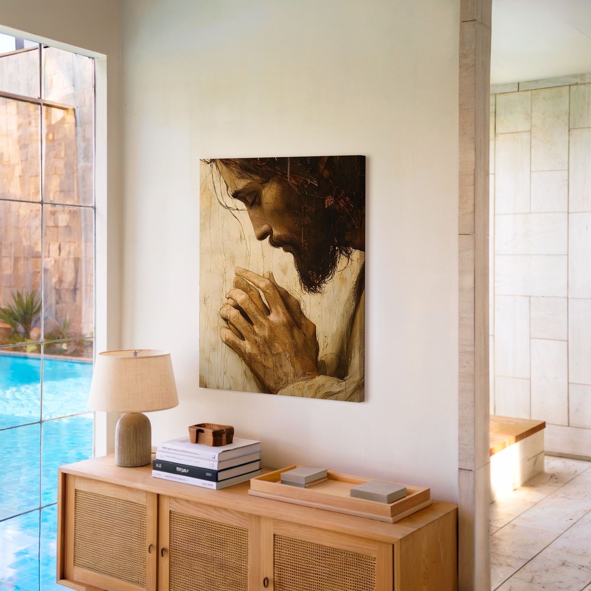 The Face of Jesus V - Canvas