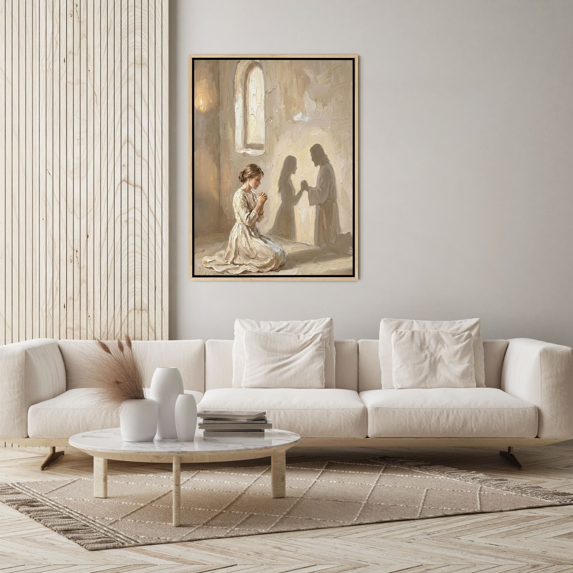 Jesus Prays With You II - Canvas
