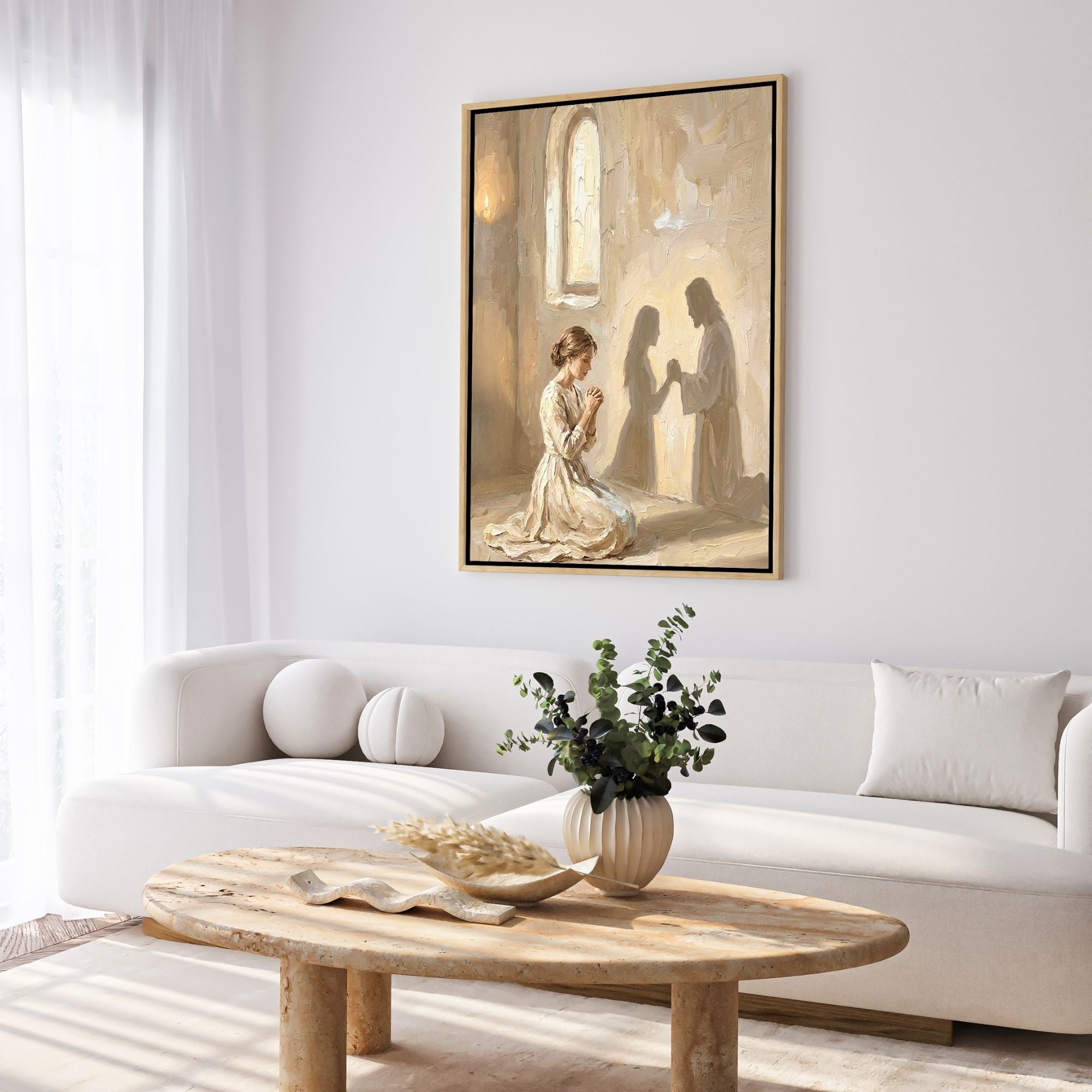 Jesus Prays With You II - Canvas