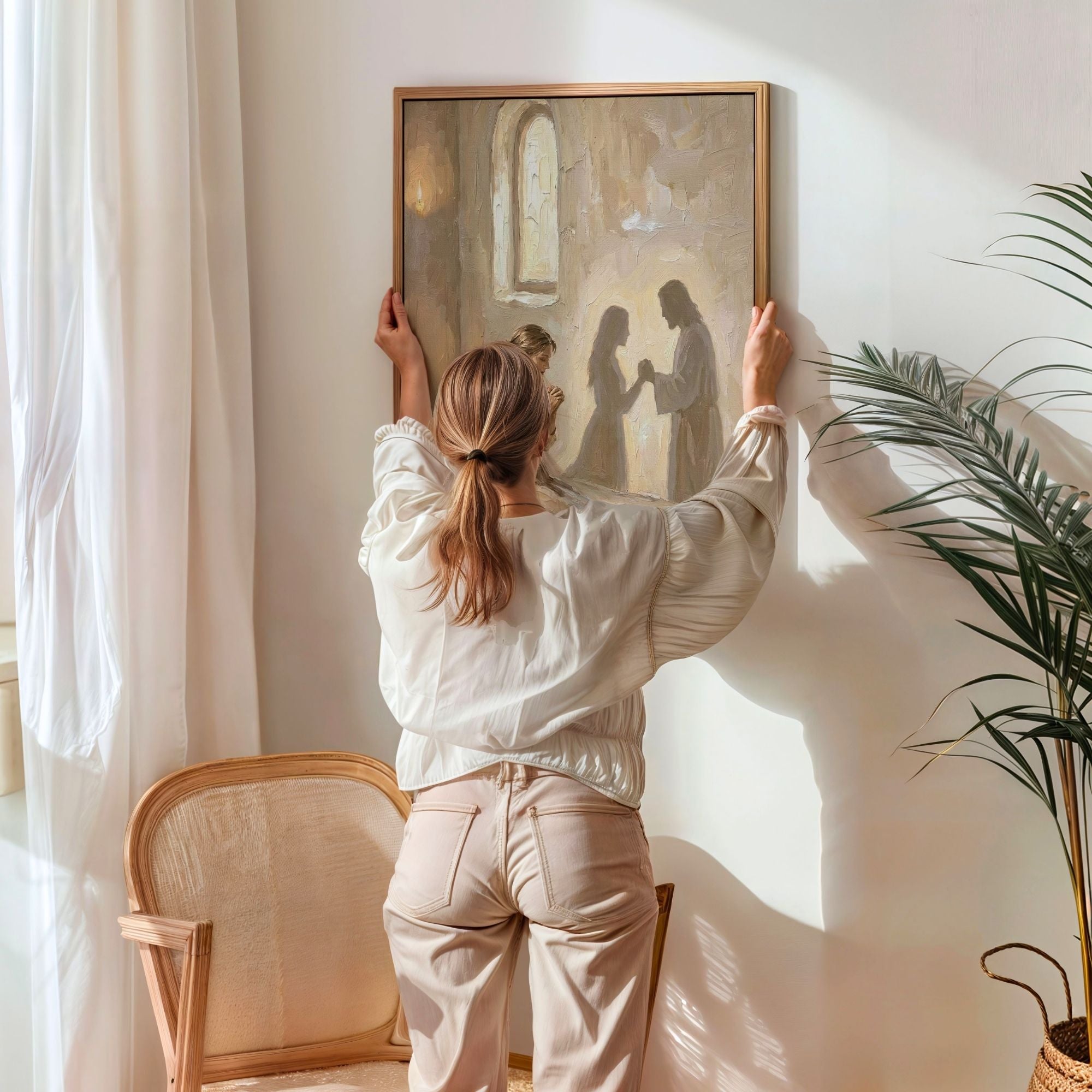 Jesus Prays With You II - Canvas