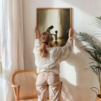 Jesus Praying With Child - Canvas