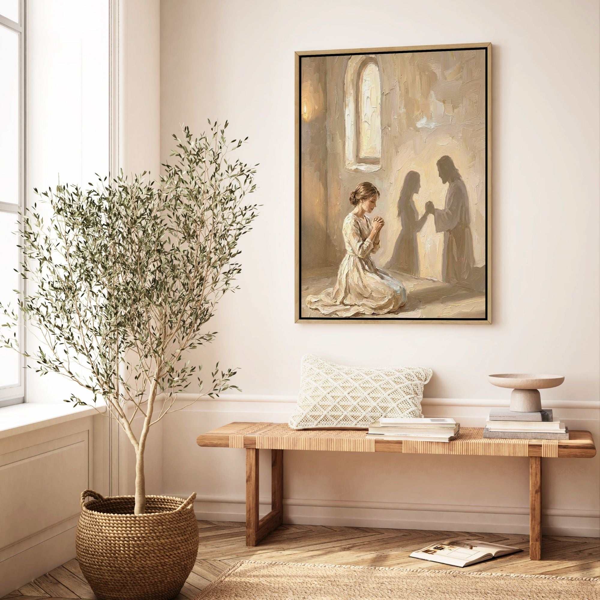 Jesus Prays With You II - Canvas