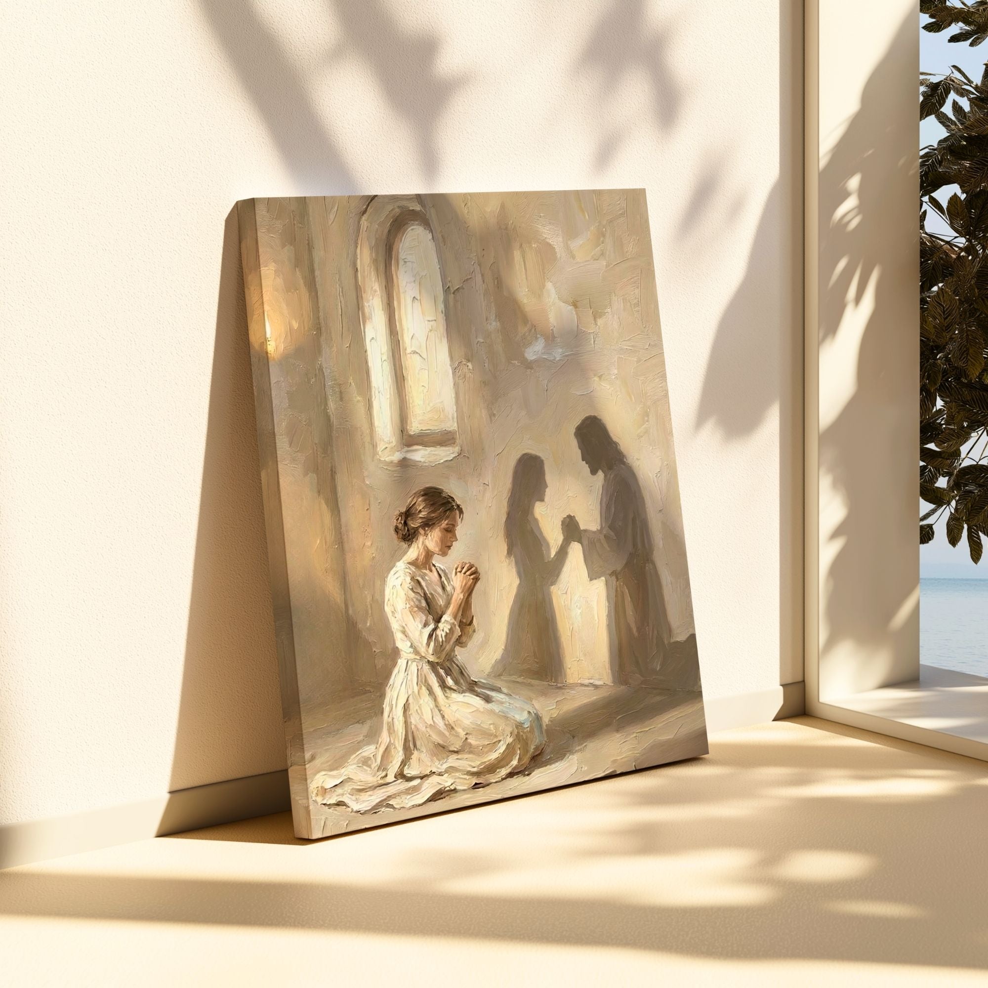 Jesus Prays With You II - Canvas