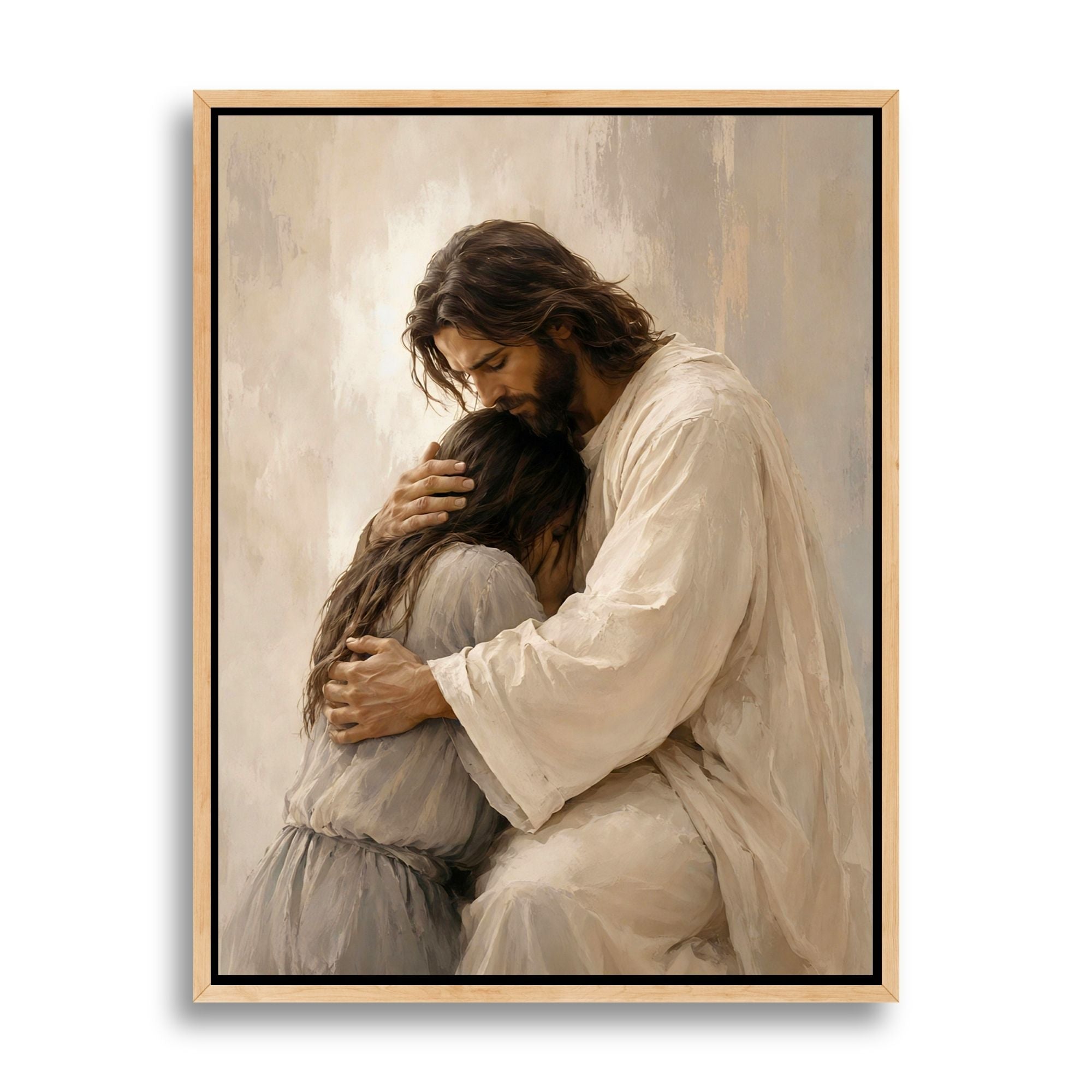 Comfort in His Arms - Canvas