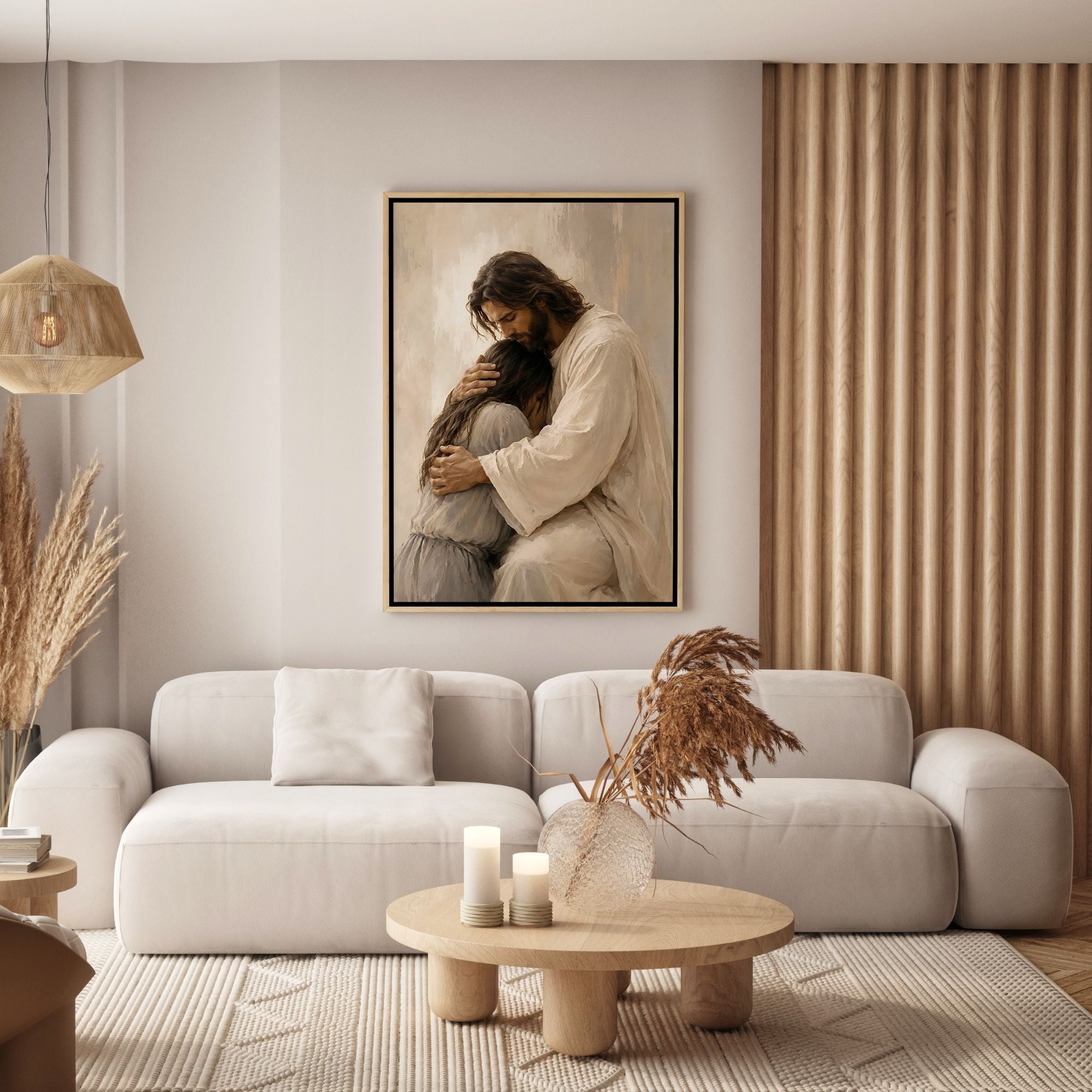 Comfort in His Arms - Canvas