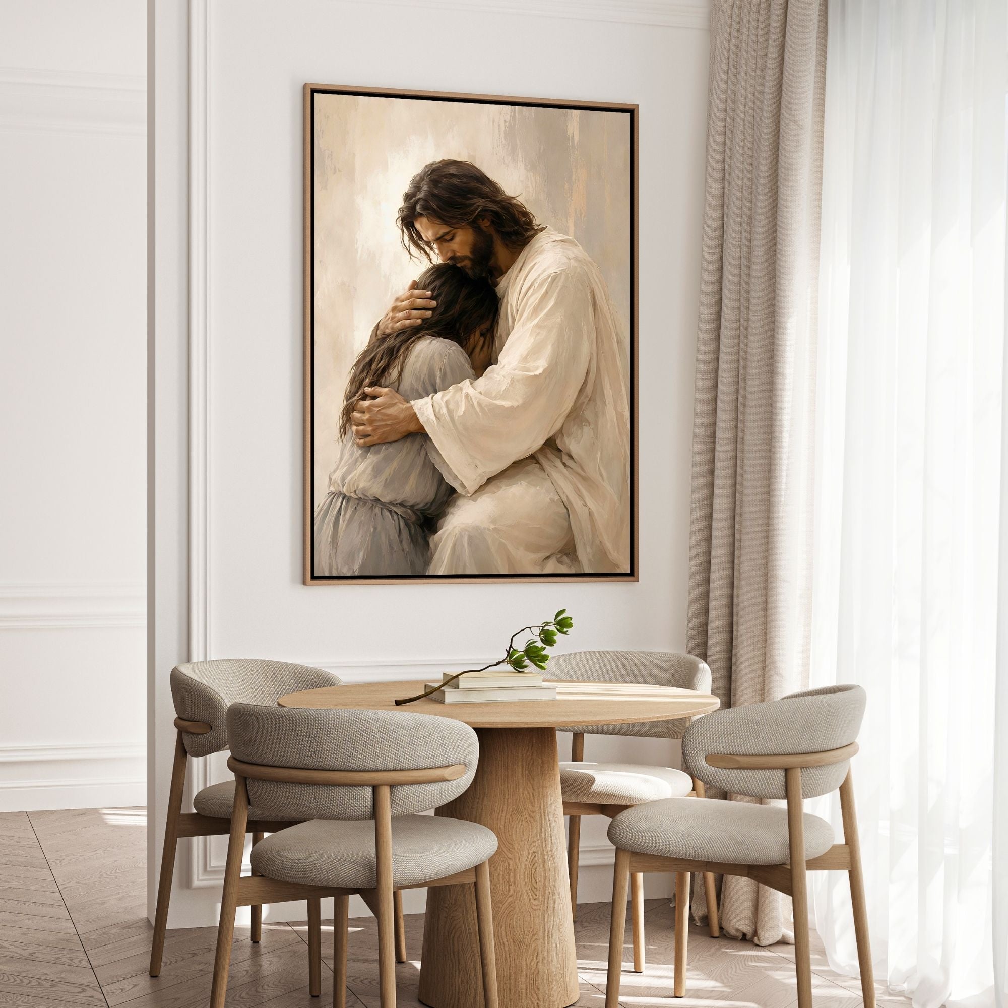 Comfort in His Arms - Canvas