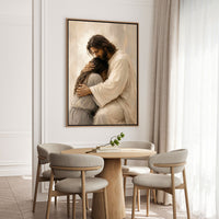 Comfort in His Arms - Canvas